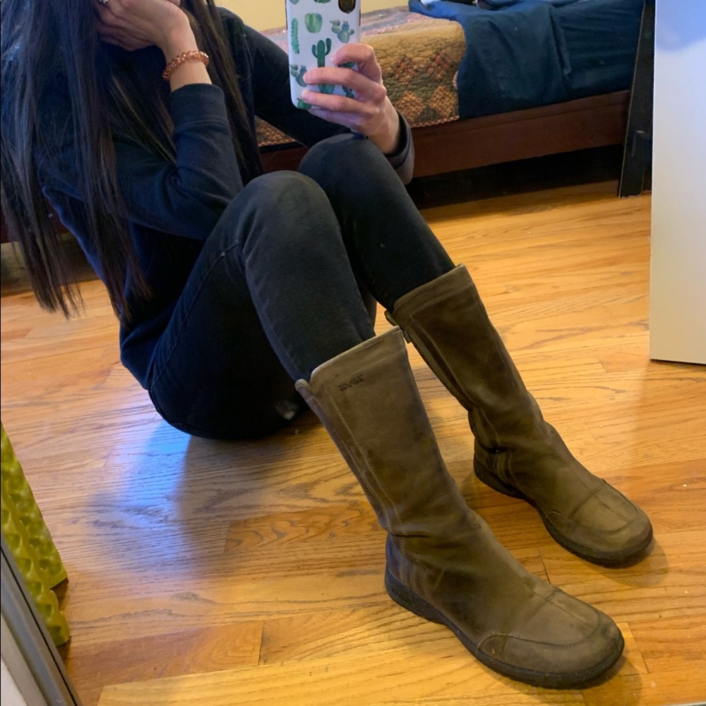 Teva Leather Riding Boots